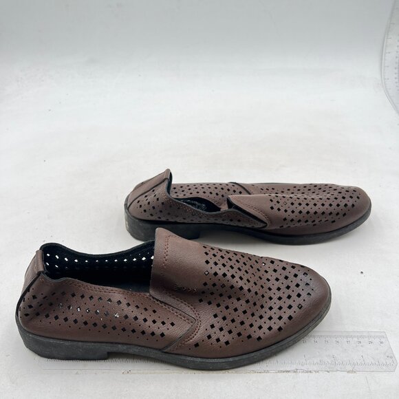 Brown Mesh Men\'s Comfortable Dress Loafers Slip On Formal Business Work Shoes main image 7